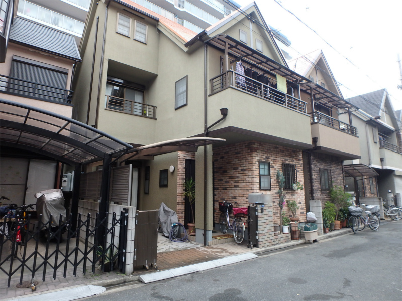 東大阪市にて戸建住宅の外壁塗装と屋根塗装 口コミでお喜びのお声