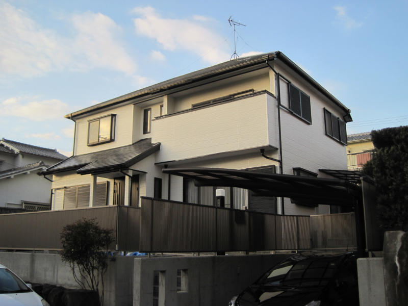 泉佐野市にてフッ素の外壁塗装と屋根の遮熱塗装でご満足のお声