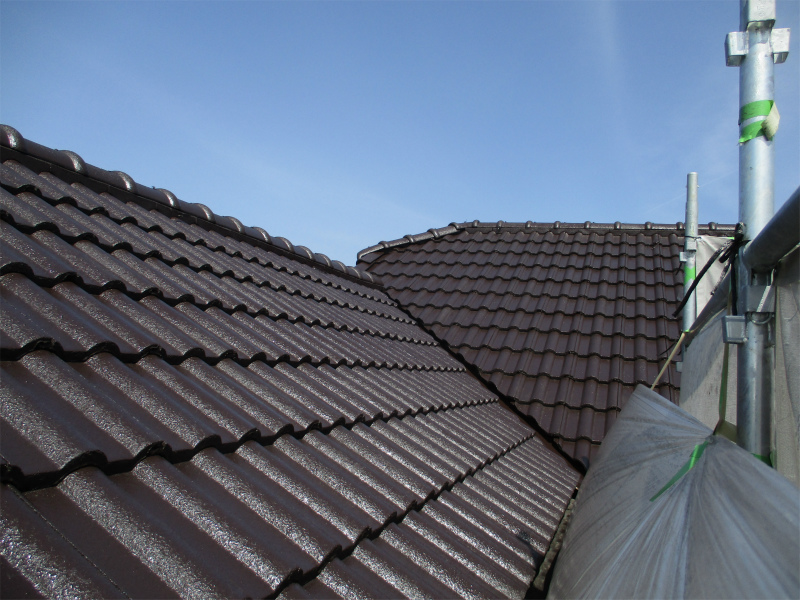 河内長野市にてモニエル瓦の屋根塗装を行なった施工事例