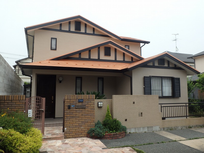 羽曳野市　築20年の三井ホームの外壁屋根塗装工事　工事完了！