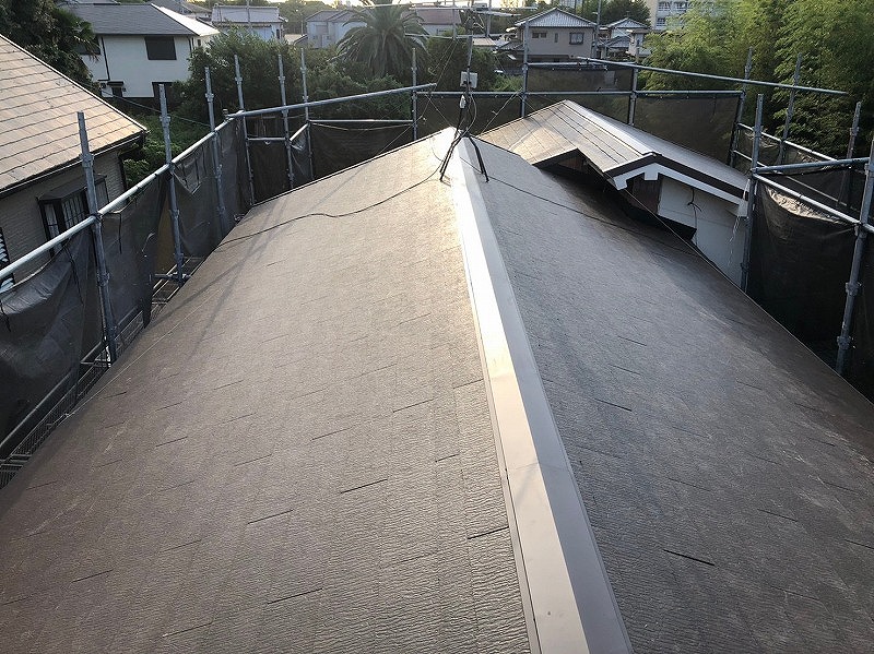 和泉市で屋根葺き替え工事！屋根の軽量化で耐震性に優れたお宅へ
