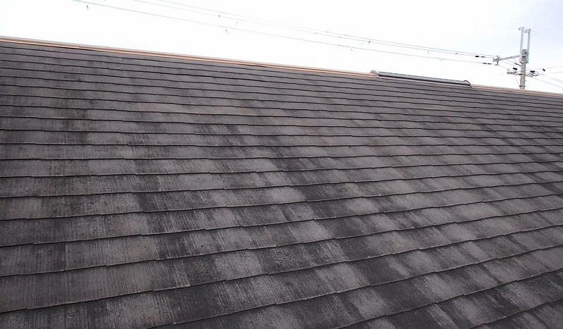 羽曳野市の屋根塗装前のスレート屋根